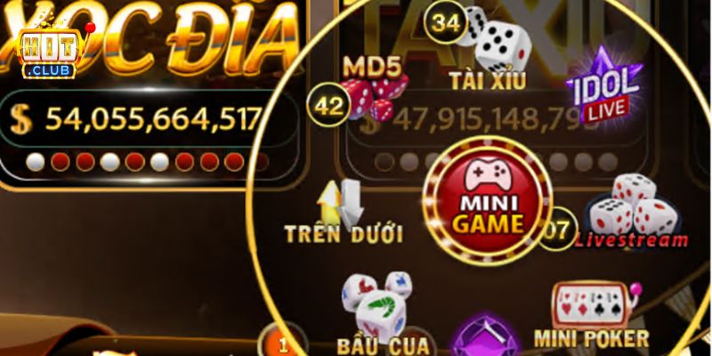 Tìm hiểu về sảnh Mini game HITCLUB