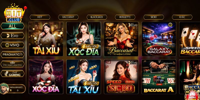 Live Casino HITCLUB – Trải Nghiệm Sòng bạc Trực Tuyến 2026 Top trò chơi Live casino HITCLUB hấp dẫn